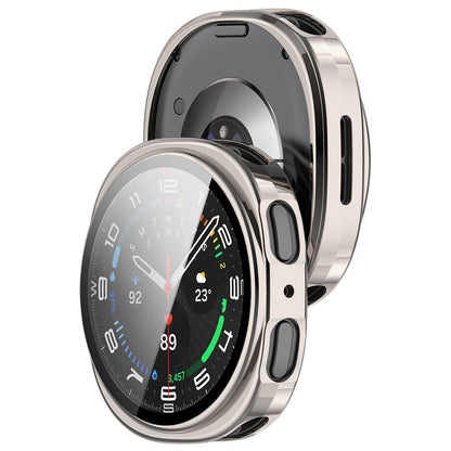 Ovitek Techsuit Defense360 Pro za Samsung Galaxy Watch8 44mm, biserno srebrn