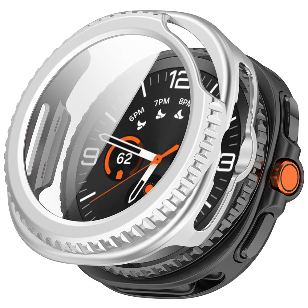 Ovitek Techsuit Defense360 Pro za Samsung Galaxy Watch8 Classic, srebrn