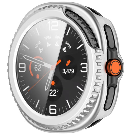 Ovitek Techsuit Defense360 Pro za Samsung Galaxy Watch8 Classic, srebrn