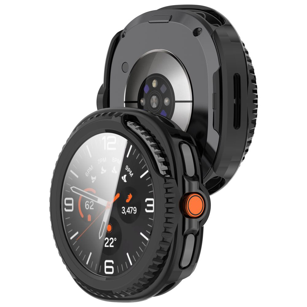 Ovitek Techsuit Defense360 Pro za Samsung Galaxy Watch8 Classic, črn
