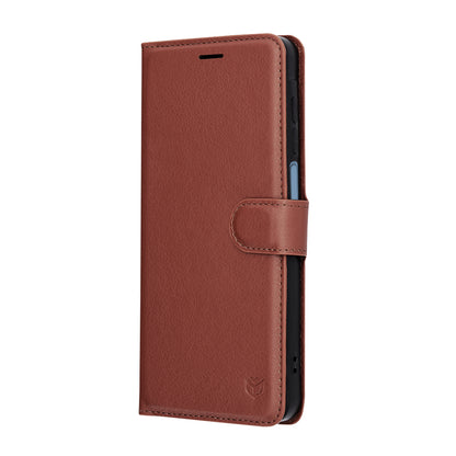 Ovitek za Samsung Galaxy A07 4G A075, Techsuit, usnjen folio, rjav