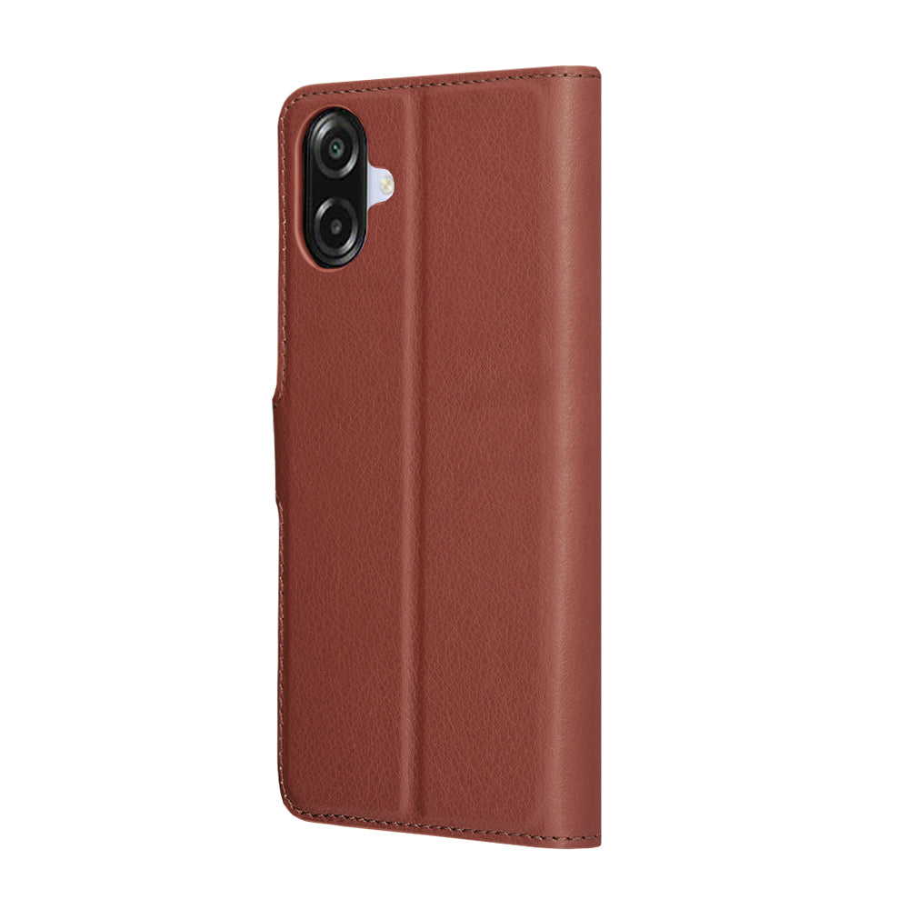 Ovitek za Samsung Galaxy A07 4G A075, Techsuit, usnjen folio, rjav