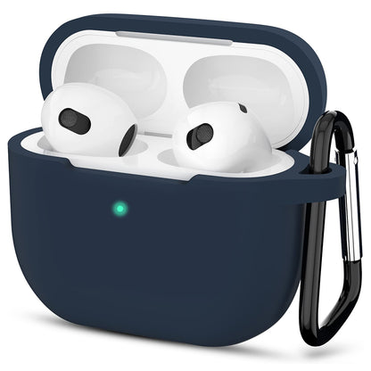 Ovitek Techsuit Silikon za Apple AirPods 3, Temno modra