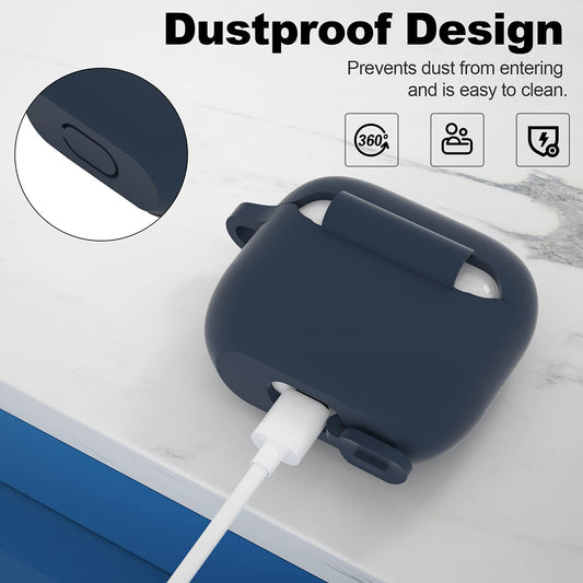 Ovitek Techsuit Silikon za Apple AirPods 3, Temno modra