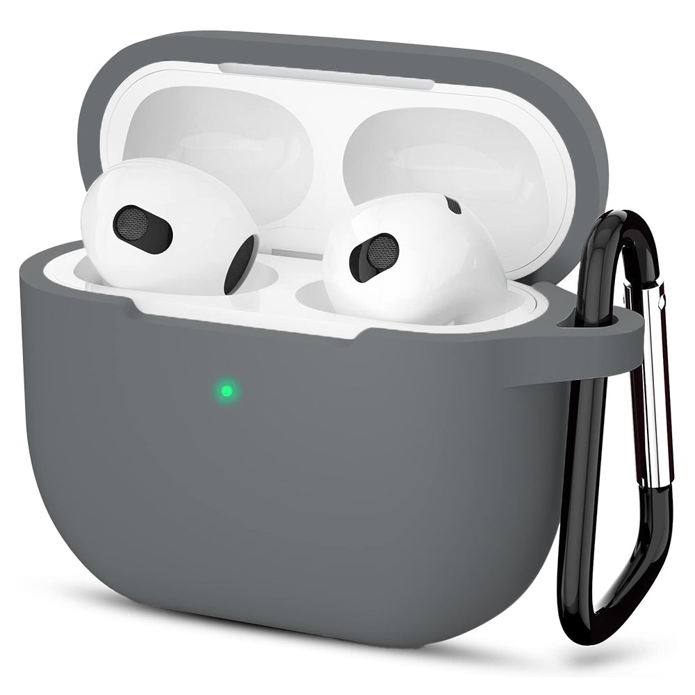 Ovitek Techsuit Silicone za Apple AirPods 3, Siva