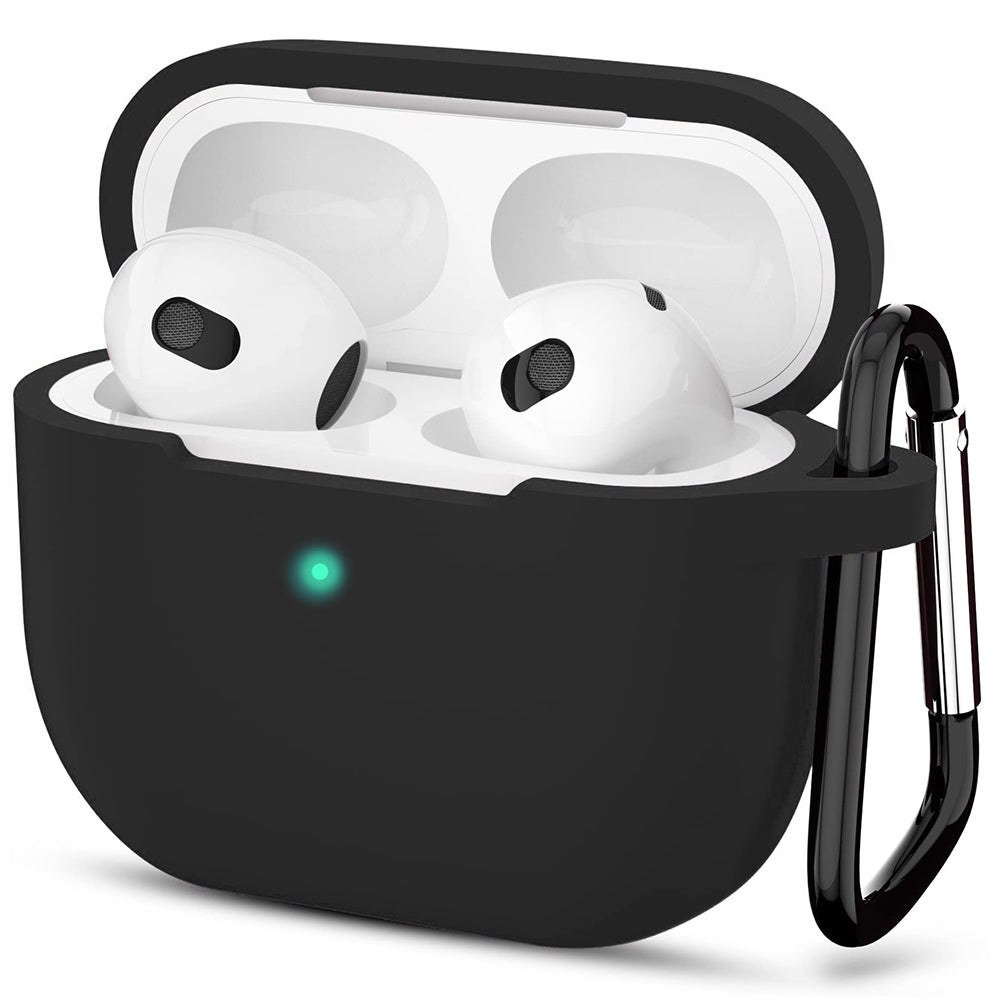 Ovitek Techsuit Silicone za Apple AirPods 3, črn