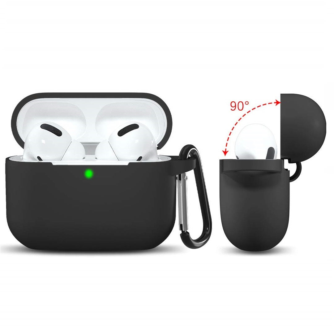 Ovitek Techsuit Silicone za Apple AirPods 3, črn