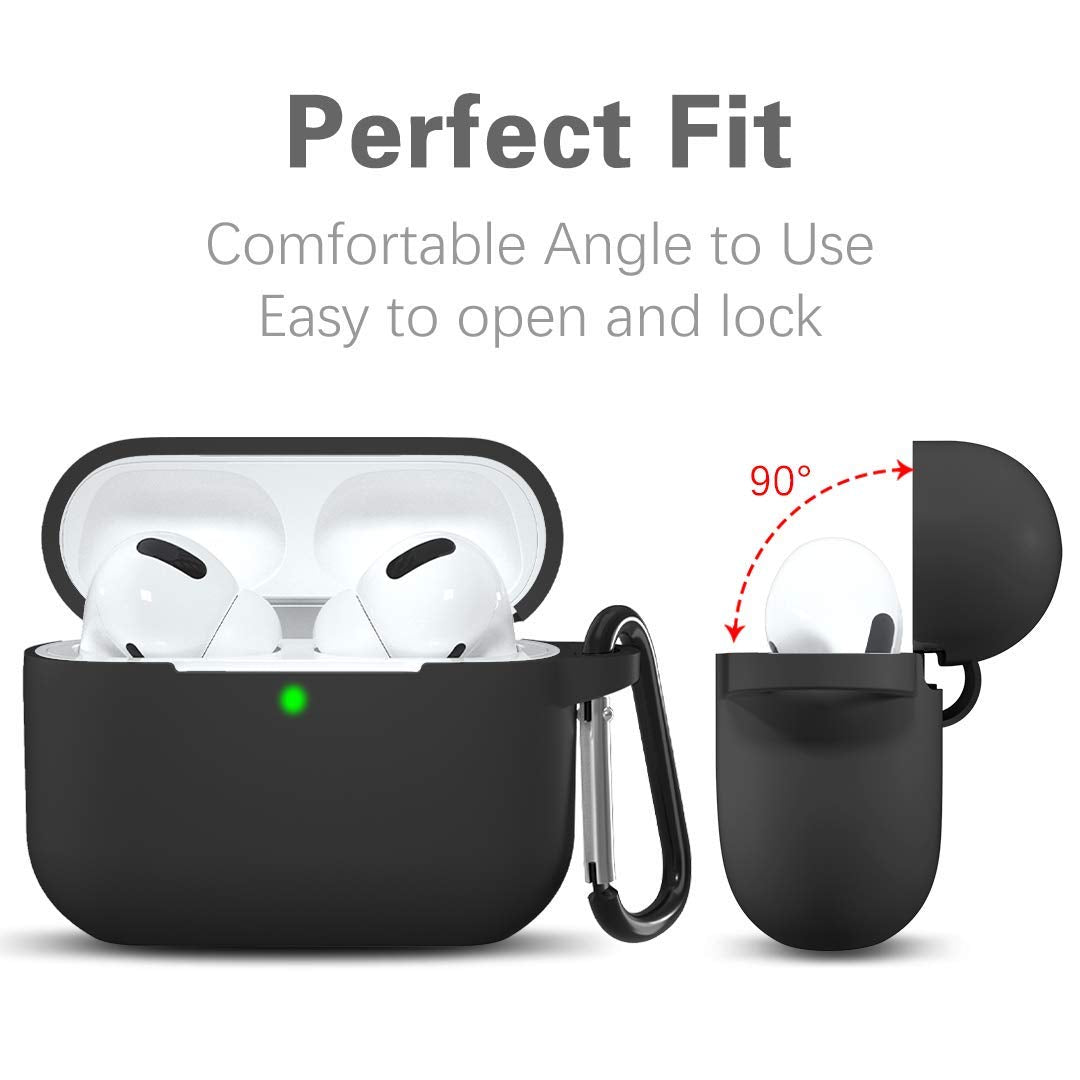 Ovitek Techsuit Silicone za Apple AirPods 3, črn