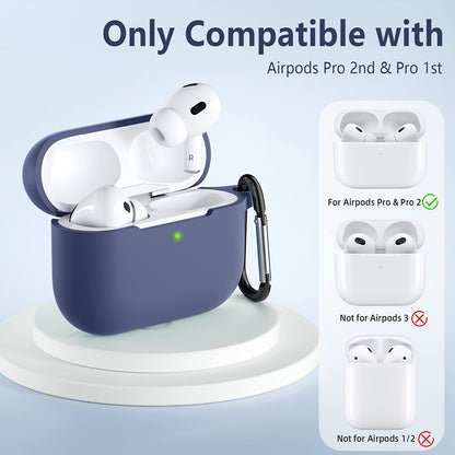 Ovitek Techsuit Silikon za Apple AirPods Pro serijo, siva