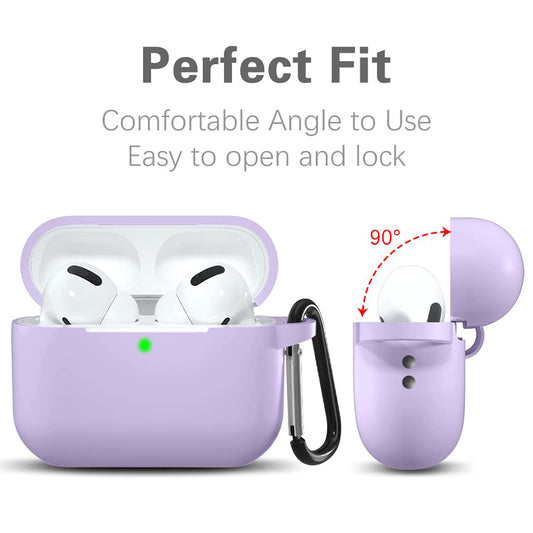 Ovitek Techsuit Silikon za Apple AirPods Pro serijo, vijoličen