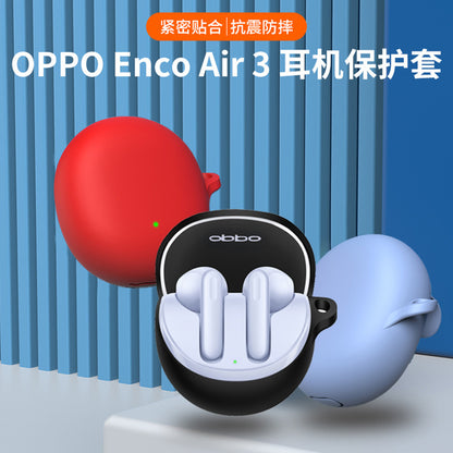 Ovitek Techsuit Silikon za Oppo Enco Air3, Črn