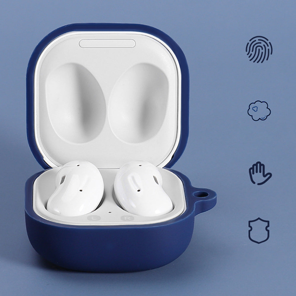 Ovitek Techsuit Silicone za Samsung Galaxy Buds FE / Buds2 Pro / Buds2 / Buds Pro / Buds Live, Črn