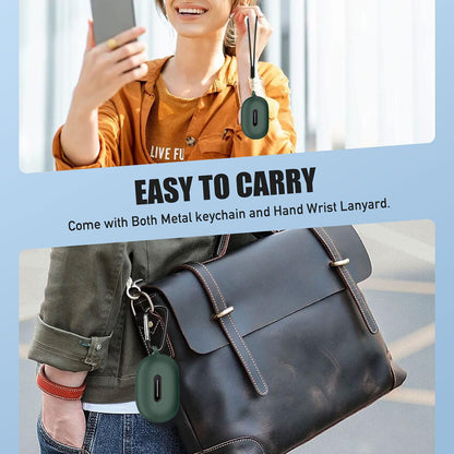 Ovitek Techsuit Silicone za Apple AirPods Gen 1 / Gen 2, Črn