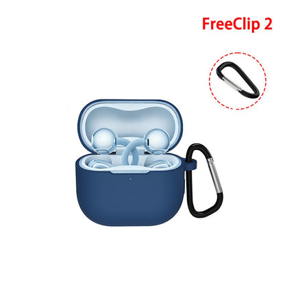 Ovitek Techsuit Silicone za Huawei FreeClip 2, Črn