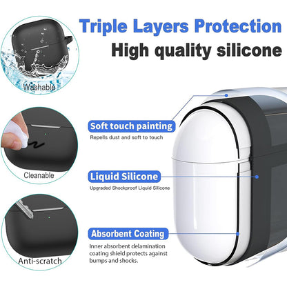 Ovitek Techsuit Silicone za Huawei FreeClip 2, Črn