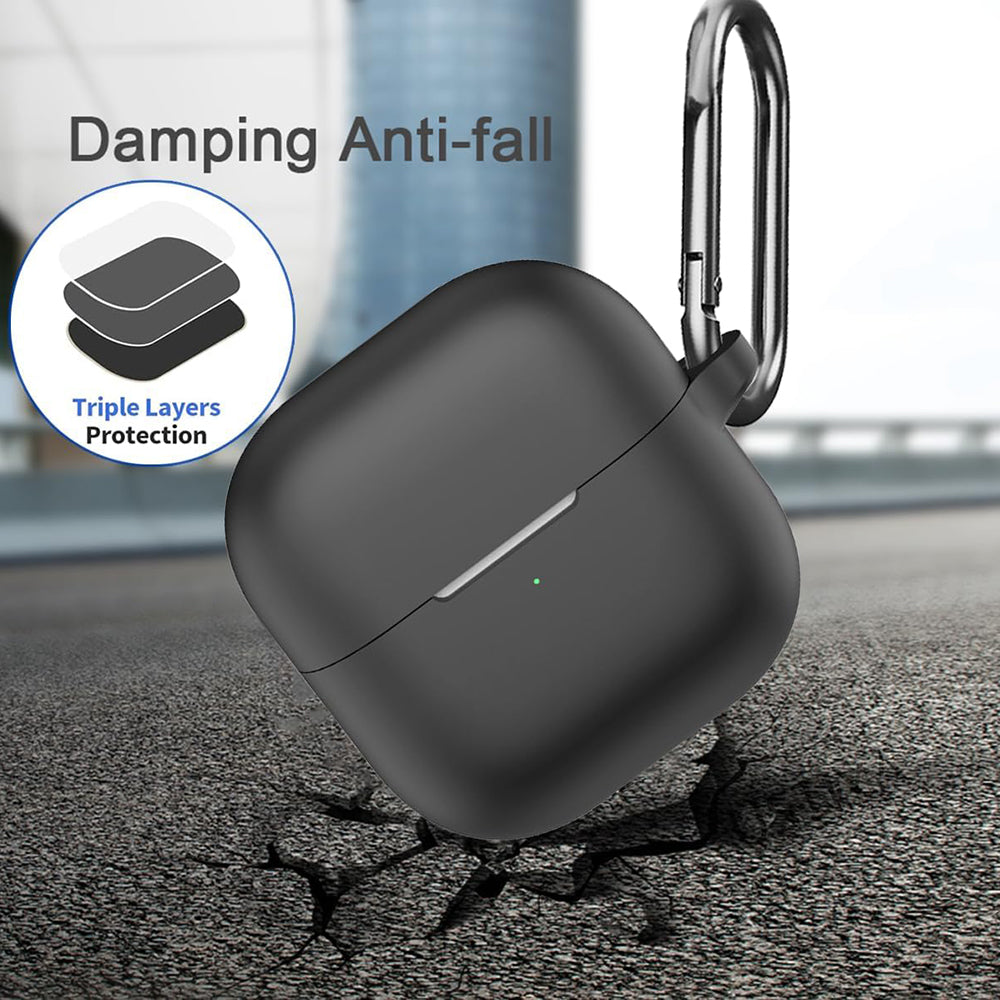 Ovitek Techsuit Silicone za Huawei FreeClip 2, Črn