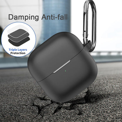 Ovitek Techsuit Silicone za Huawei FreeClip 2, Črn