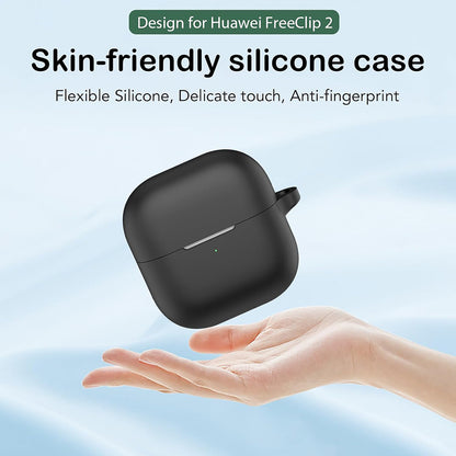 Ovitek Techsuit Silicone za Huawei FreeClip 2, Črn