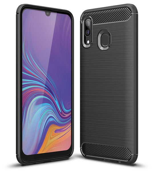 Ovitek za Samsung Galaxy A40 A405, Forcell, Karbon, Črn