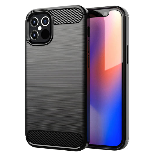 Ovitek za Apple iPhone 12 / 12 Pro, OEM, Karbon, Črn