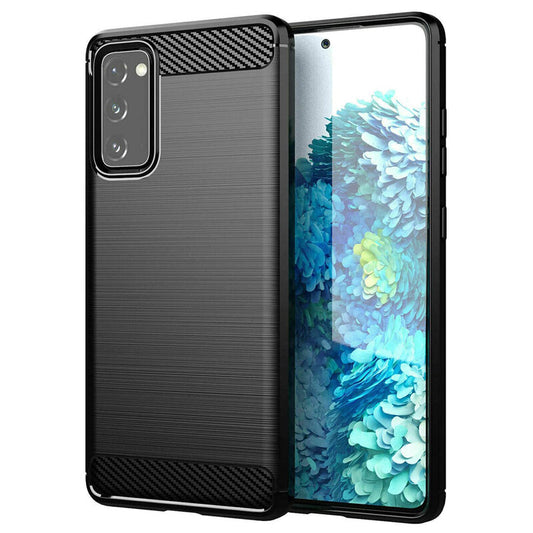 Ovitek za Samsung Galaxy S20 FE 2022 G781 / S20 FE 5G G781 / S20 FE G780, Forcell, Karbon, Črn