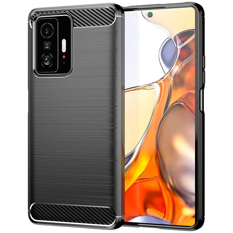 Ovitek za Xiaomi 11T / 11T Pro, ogljik, črn