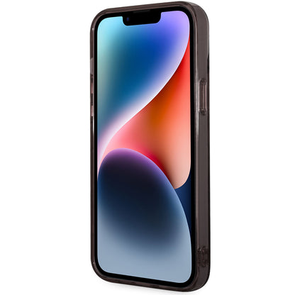 Ovitek za Apple iPhone 14 Plus, Karl Lagerfeld, Gradient Karl & Choupette, Črn