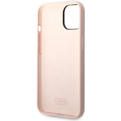 Ovitek za Apple iPhone 14 Plus, Karl Lagerfeld, Silicone Karl's Head, Roza