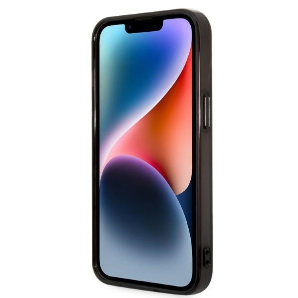 Ovitek za Apple iPhone 14 Plus, Karl Lagerfeld, Gradient Karl & Choupette, Črn