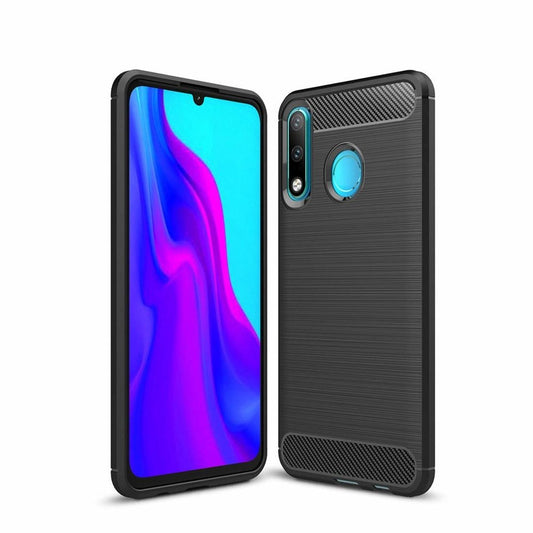 Ovitek za Huawei P30 lite New Edition / P30 lite, OEM, Karbon, Črn