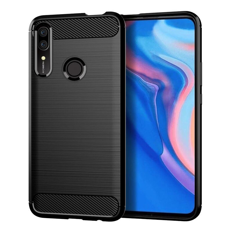 Ovitek za Huawei P Smart Z, OEM, Karbon, Črn