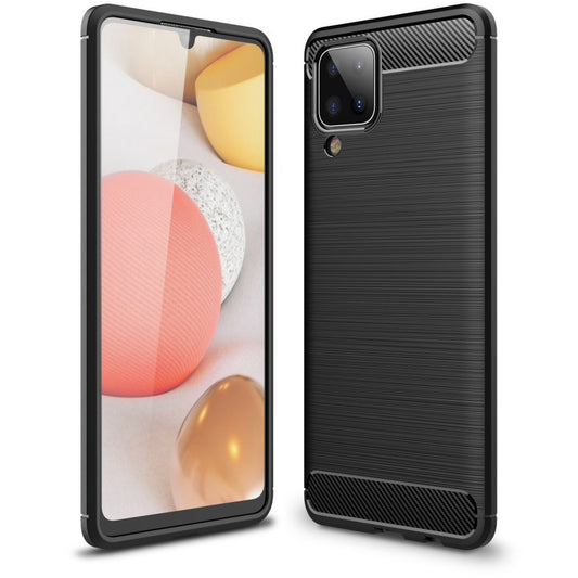 Ovitek za Samsung Galaxy A12 Nacho A127 / M12 M127 / A12 A125, OEM, Karbon, Črn