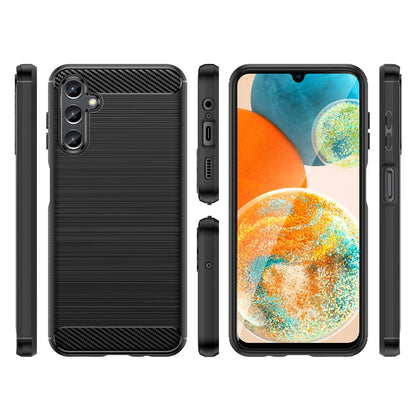 Ovitek za Samsung Galaxy A14 A145 / A14 5G A146, OEM, ogljik, črn