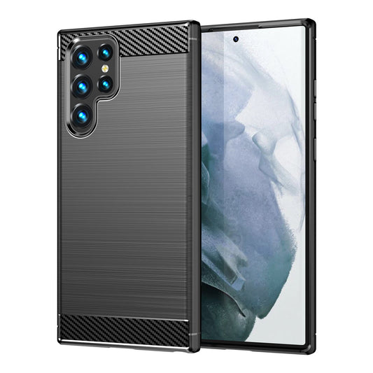 Ovitek za Samsung Galaxy S23 Ultra S918, OEM, Karbon, Črn