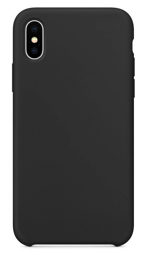Ovitek za Apple iPhone XS / X, OEM, čisti silikon, črn