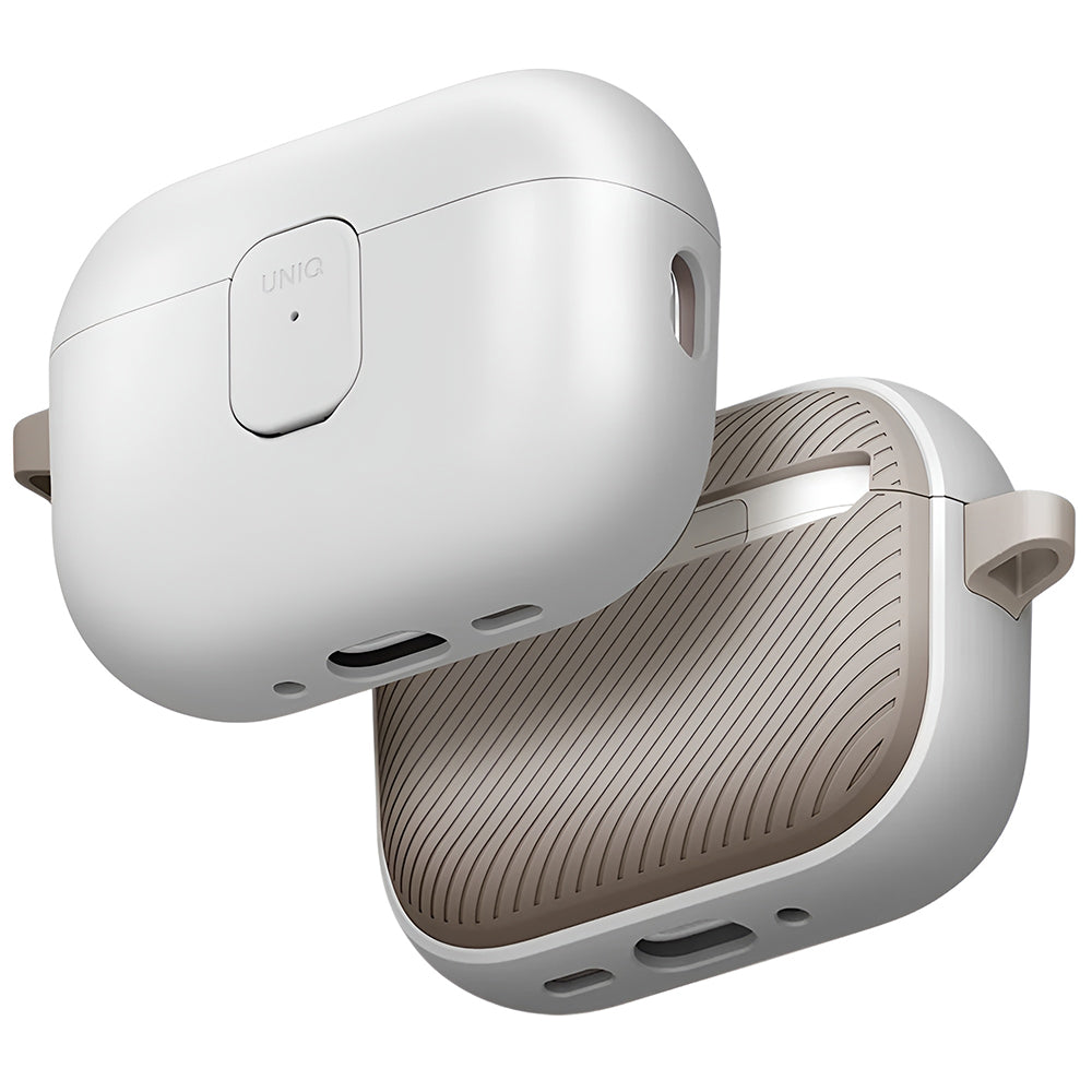 Ovitek UNIQ Clyde za Apple AirPods Pro 3, sivo bež