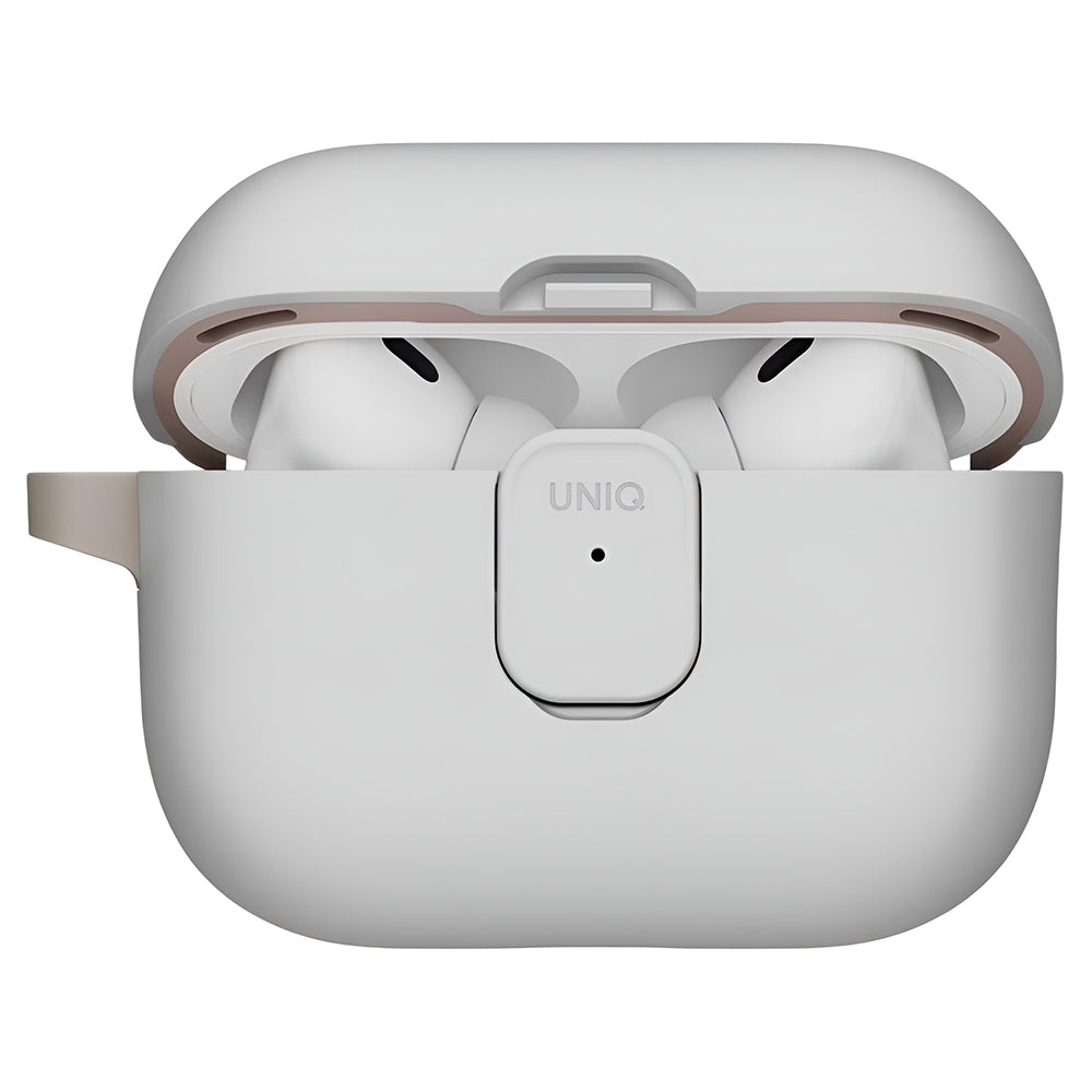 Ovitek UNIQ Clyde za Apple AirPods Pro 3, sivo bež