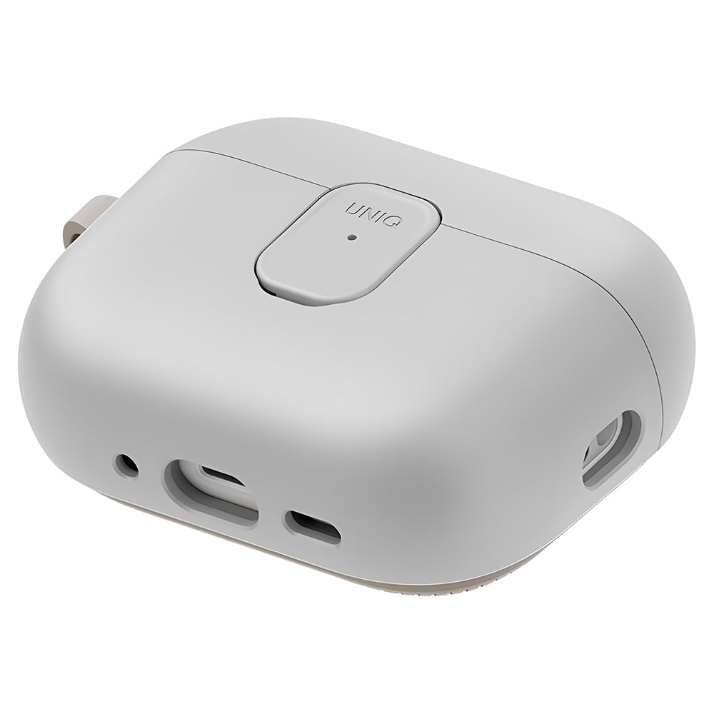 Ovitek UNIQ Clyde za Apple AirPods Pro 3, sivo bež