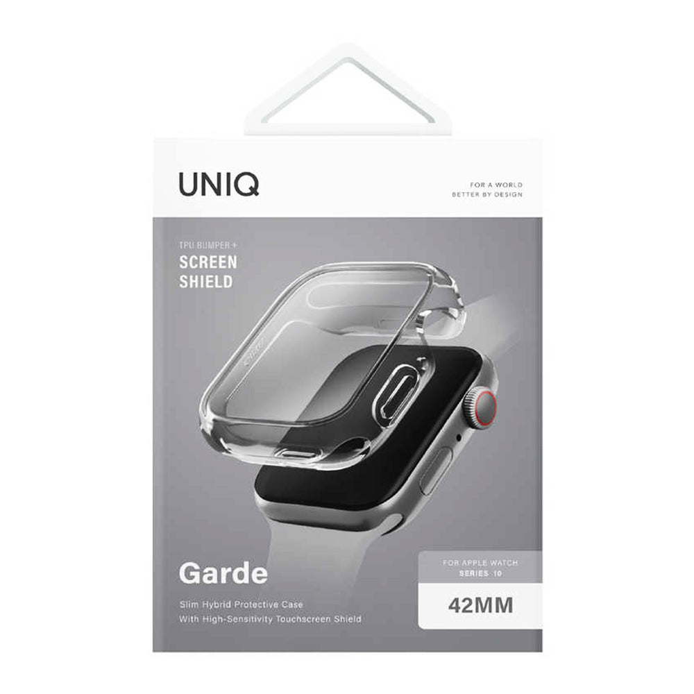 Ovitek UNIQ Garde za Apple Watch Series 11 42mm, Prozoren