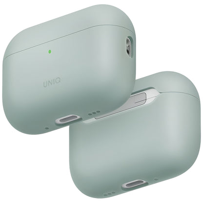 Ovitek UNIQ Lino za Apple AirPods Pro 3, metežno zeleno