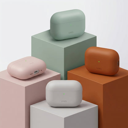 Ovitek UNIQ Lino za Apple AirPods Pro 3, metežno zeleno