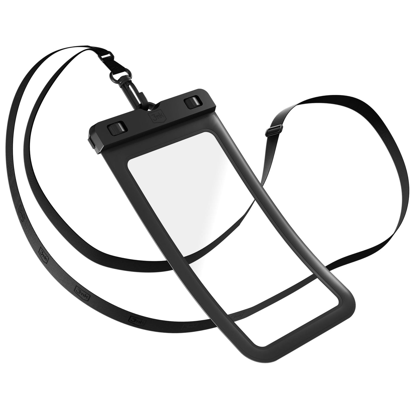 Univerzalni vodoodporni ovitek za telefon max. 7 palcev, 3MK, Hydro, črn