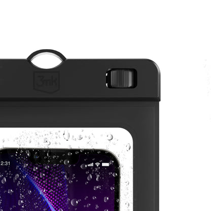 Univerzalni vodoodporni ovitek za telefon max. 7 palcev, 3MK, Hydro, črn