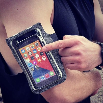 Univerzalni ovitek za telefon max. 7 palcev, Techsuit, Sports TH10, črn