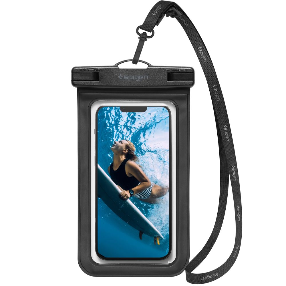Univerzalna vodoodporna torbica za telefon 3.5inch - 7inch, Spigen, A601, Črna AMP04525