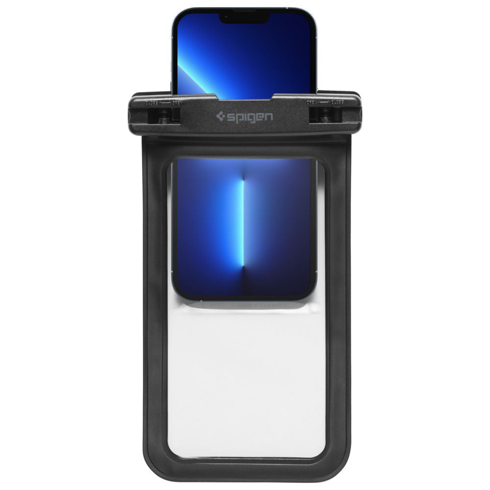 Univerzalni vodoodporni ovitek za telefon max. 3.5inch - 7inch, Spigen, A601, Set 2 kosa, Črna AMP04523