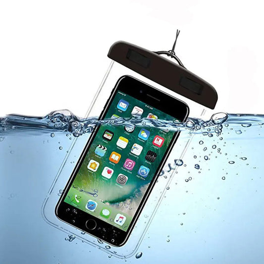 Univerzalni vodoodporni ovitek za telefon max. 6,5 palca, Techsuit, črn