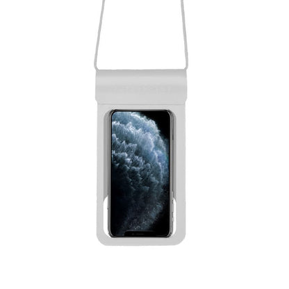 Univerzalni vodoodporni ovitek za telefon max. 6,8 palca, Techsuit, TWC1, srebrn