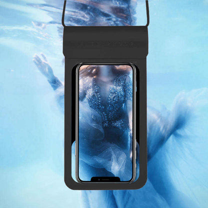 Univerzalni vodoodporni ovitek za telefon max. 6,8 palca, Techsuit, TWC1, srebrn