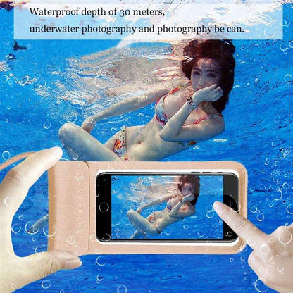 Univerzalni vodoodporni ovitek za telefon max. 6,8 palca, Techsuit, TWC1, turkizna